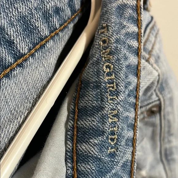 American Eagle Outfitters Blue Jean Shorts Distressed Casual - Picture 2 of 5